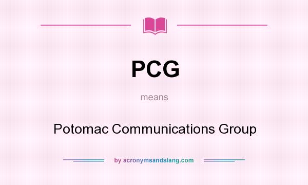 What does PCG mean? It stands for Potomac Communications Group