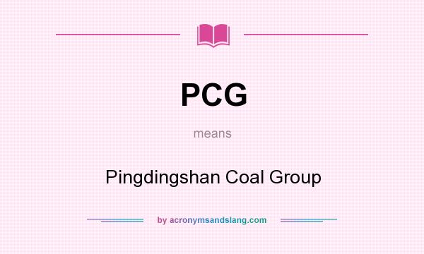 What does PCG mean? It stands for Pingdingshan Coal Group