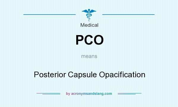 What does PCO mean? It stands for Posterior Capsule Opacification