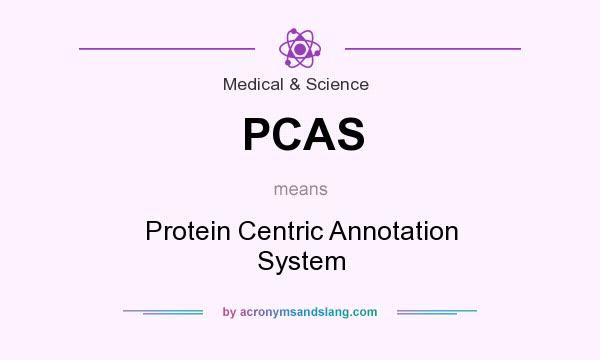 What does PCAS mean? It stands for Protein Centric Annotation System