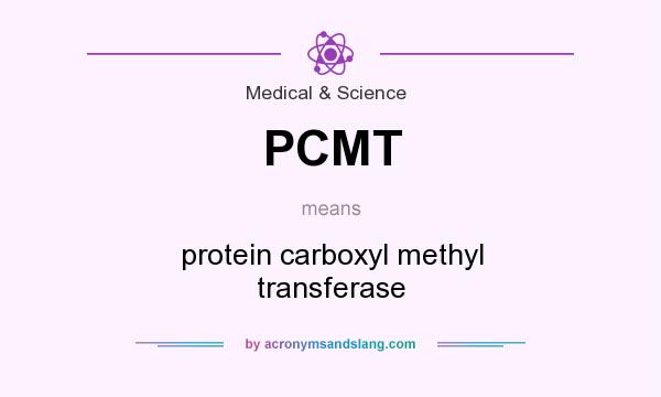 What does PCMT mean? It stands for protein carboxyl methyl transferase