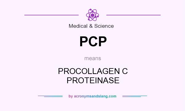 What does PCP mean? It stands for PROCOLLAGEN C PROTEINASE