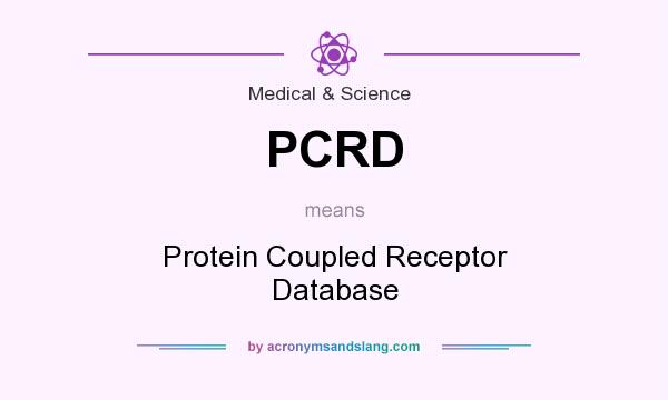 What does PCRD mean? It stands for Protein Coupled Receptor Database