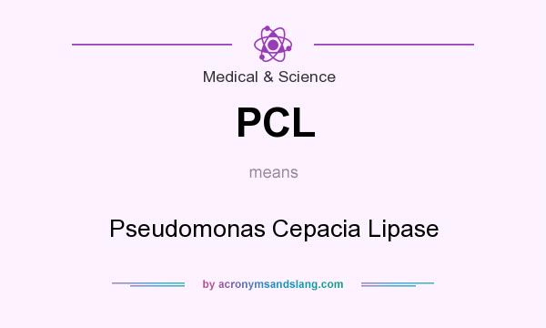 What does PCL mean? It stands for Pseudomonas Cepacia Lipase