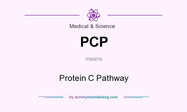 What does PCP mean? It stands for Protein C Pathway