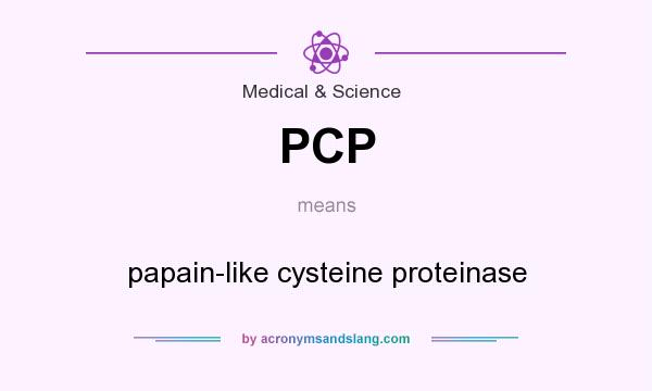 What does PCP mean? It stands for papain-like cysteine proteinase