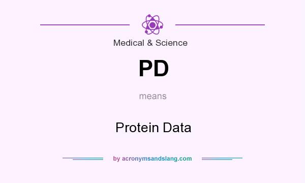 What does PD mean? It stands for Protein Data