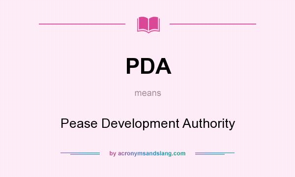 What does PDA mean? It stands for Pease Development Authority