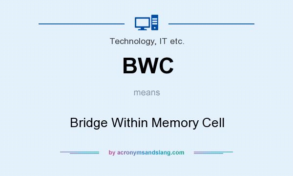 What does BWC mean? It stands for Bridge Within Memory Cell