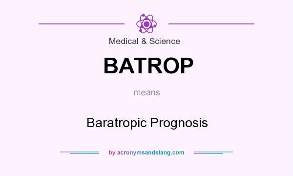 What does BATROP mean? It stands for Baratropic Prognosis