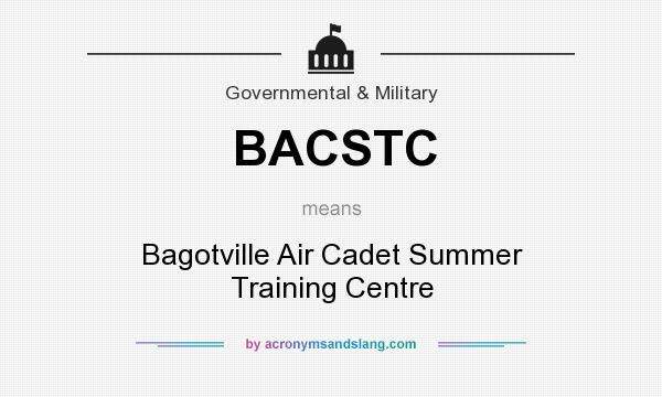 What does BACSTC mean? It stands for Bagotville Air Cadet Summer Training Centre