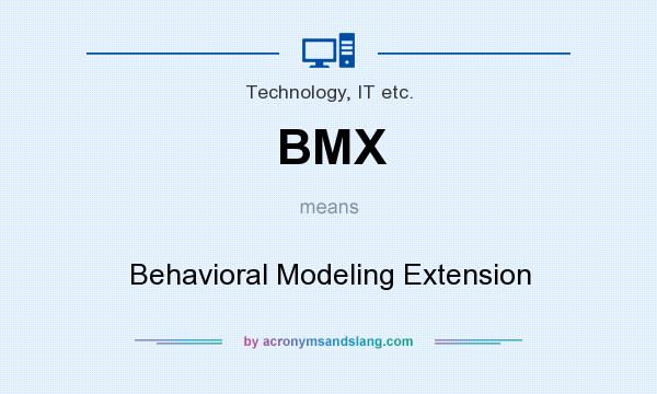 What does BMX mean? It stands for Behavioral Modeling Extension