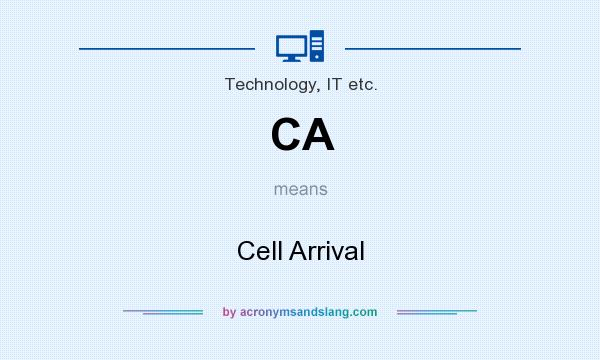 What does CA mean? It stands for Cell Arrival