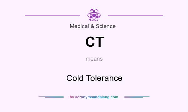 What does CT mean? It stands for Cold Tolerance