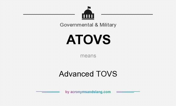 What does ATOVS mean? It stands for Advanced TOVS