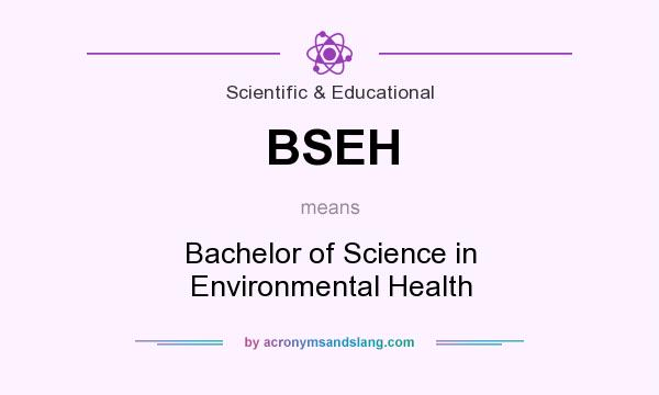 What does BSEH mean? It stands for Bachelor of Science in Environmental Health