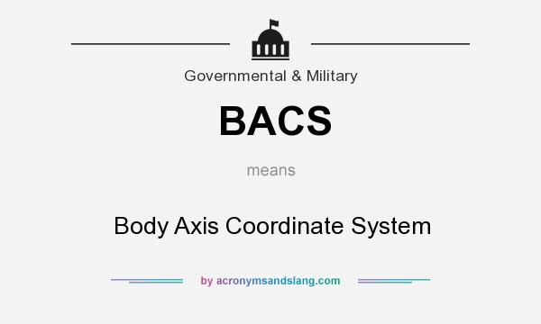 What does BACS mean? It stands for Body Axis Coordinate System