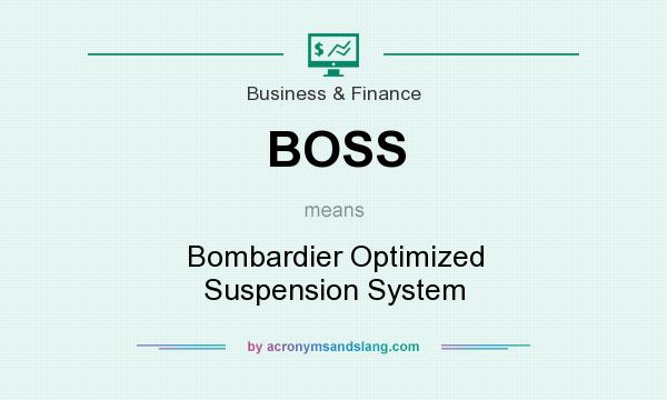 What does BOSS mean? It stands for Bombardier Optimized Suspension System