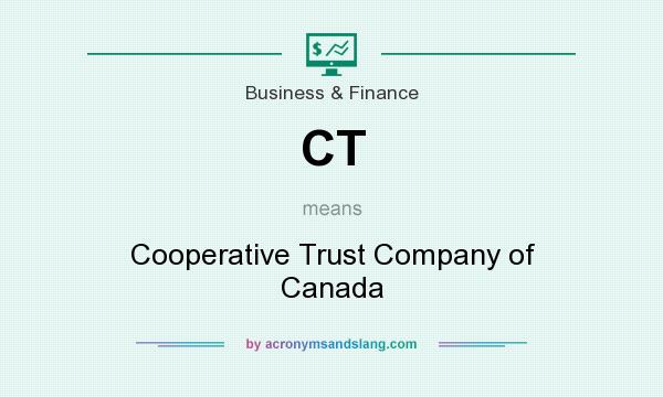 What does CT mean? It stands for Cooperative Trust Company of Canada