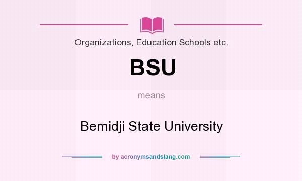 What does BSU mean? It stands for Bemidji State University