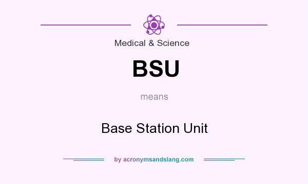 What does BSU mean? It stands for Base Station Unit