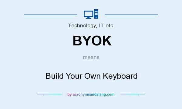 What does BYOK mean? It stands for Build Your Own Keyboard