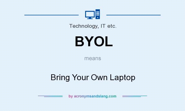 What does BYOL mean? It stands for Bring Your Own Laptop