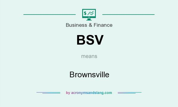What does BSV mean? It stands for Brownsville