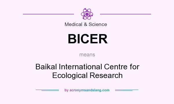 What does BICER mean? It stands for Baikal International Centre for Ecological Research
