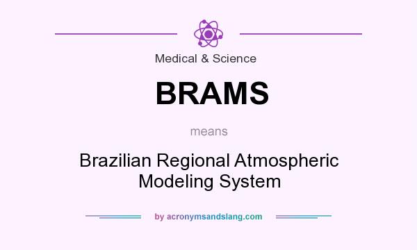 What does BRAMS mean? It stands for Brazilian Regional Atmospheric Modeling System
