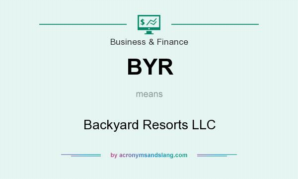 What does BYR mean? It stands for Backyard Resorts LLC