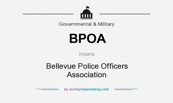What does BPOA mean? It stands for Bellevue Police Officers Association