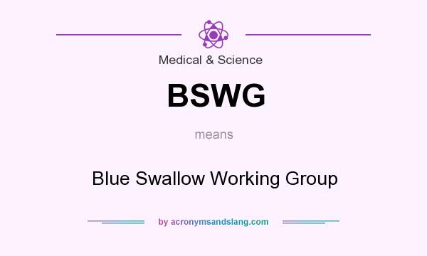 What does BSWG mean? It stands for Blue Swallow Working Group