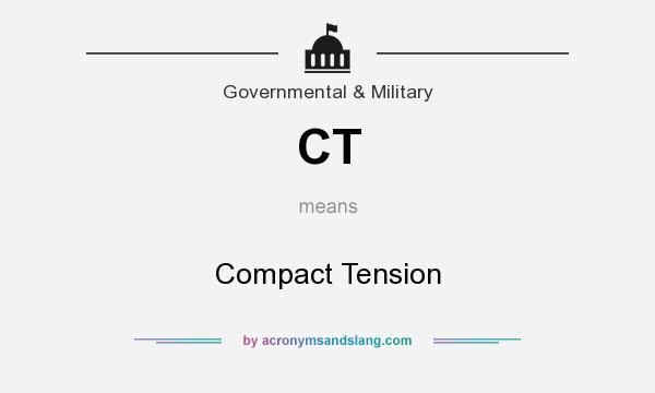 What does CT mean? It stands for Compact Tension