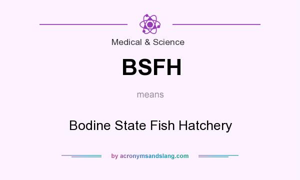 What does BSFH mean? It stands for Bodine State Fish Hatchery