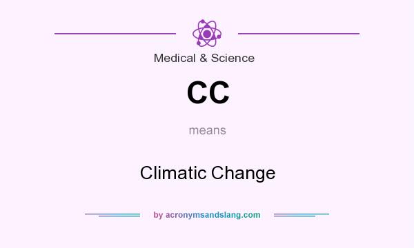 What does CC mean? It stands for Climatic Change
