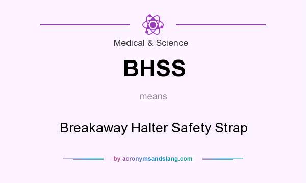 What does BHSS mean? It stands for Breakaway Halter Safety Strap