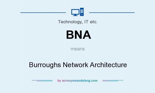 What does BNA mean? It stands for Burroughs Network Architecture