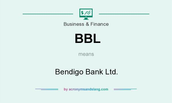 What does BBL mean? It stands for Bendigo Bank Ltd.