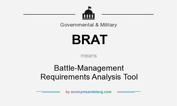 What does BRAT mean? It stands for Battle-Management Requirements Analysis Tool