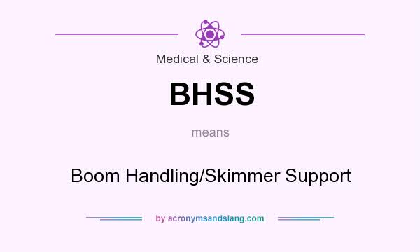 What does BHSS mean? It stands for Boom Handling/Skimmer Support