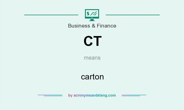 What does CT mean? It stands for carton