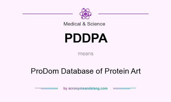 What does PDDPA mean? It stands for ProDom Database of Protein Art