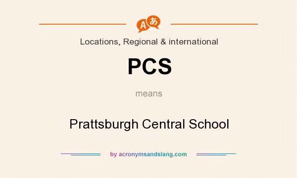 What does PCS mean? It stands for Prattsburgh Central School
