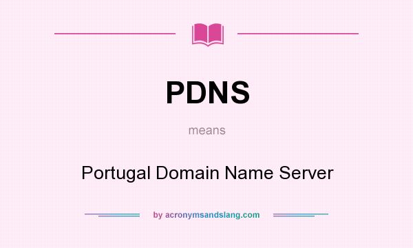 What does PDNS mean? It stands for Portugal Domain Name Server