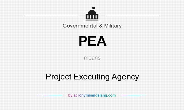 What does PEA mean? It stands for Project Executing Agency