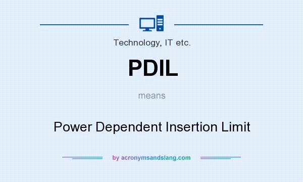 What does PDIL mean? It stands for Power Dependent Insertion Limit
