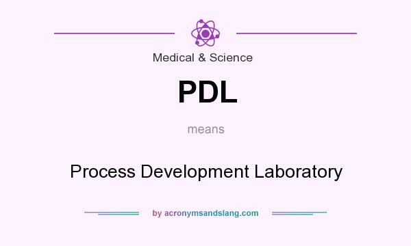 What does PDL mean? It stands for Process Development Laboratory