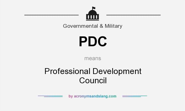 What does PDC mean? It stands for Professional Development Council