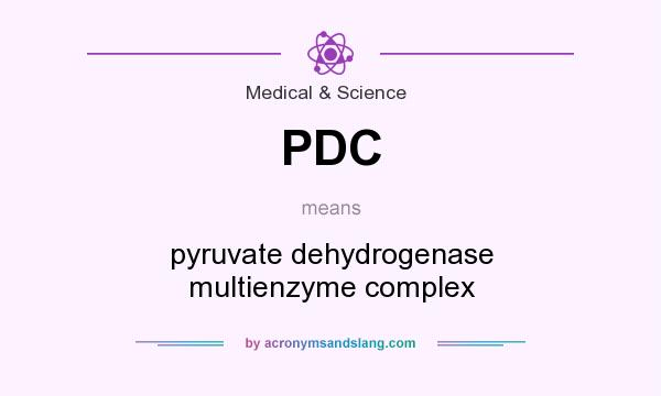 What does PDC mean? It stands for pyruvate dehydrogenase multienzyme complex